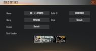 Rishi Gaming's guild details (Image via Garena)